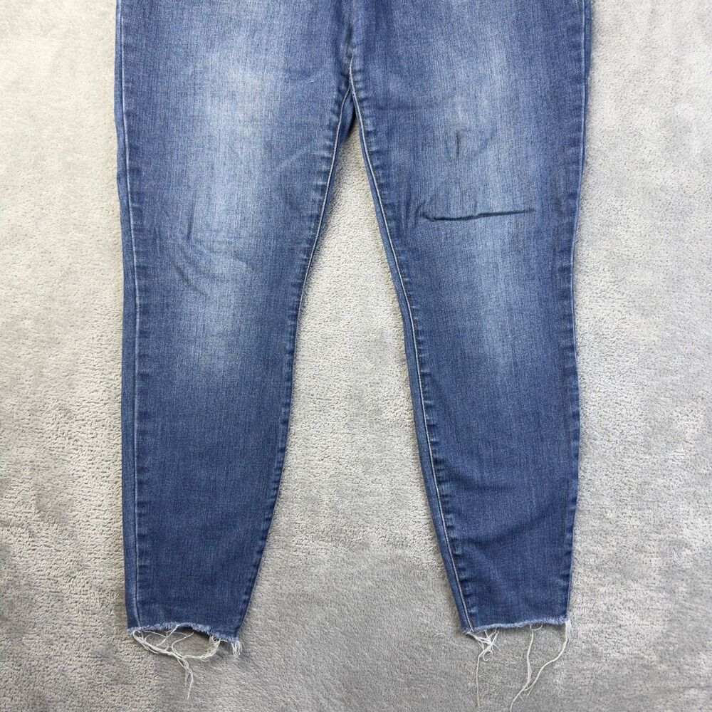 KUT From The Kloth Jeans Womens 10 Blue Carlo Ankle Skinny Distressed Hem Pants - Picture 11 of 14